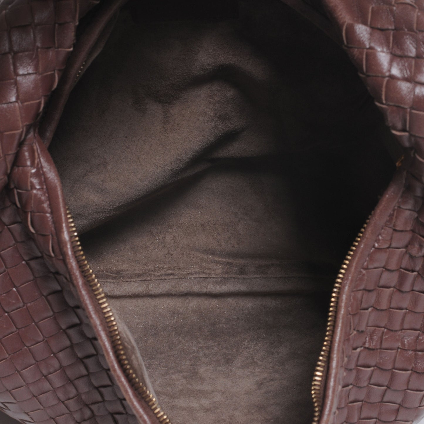 Nappa Intrecciato Large Veneta Hobo Truffle