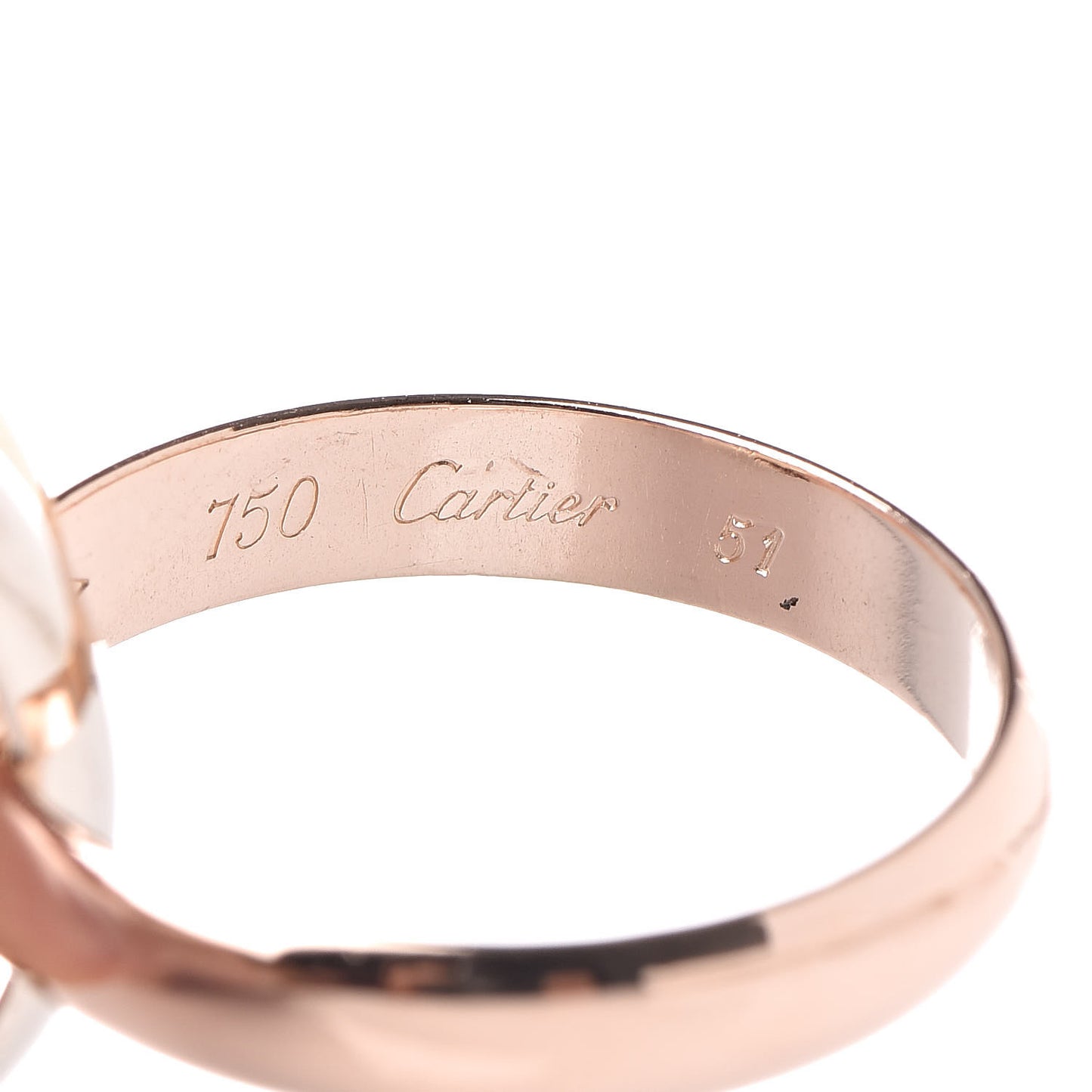 18K Pink Yellow White Gold Classic Trinity Ring 51 5.75