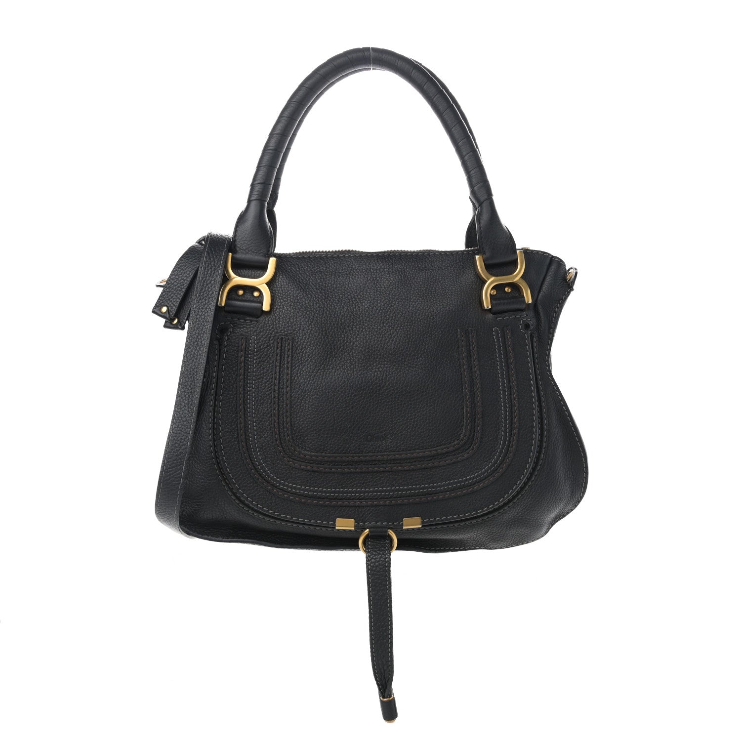 Chloe Calfskin Medium Marcie Satchel Black 1 of 12
