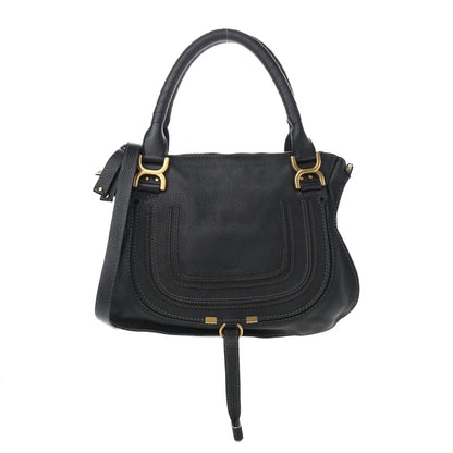 Chloe Calfskin Medium Marcie Satchel Black 1 of 12
