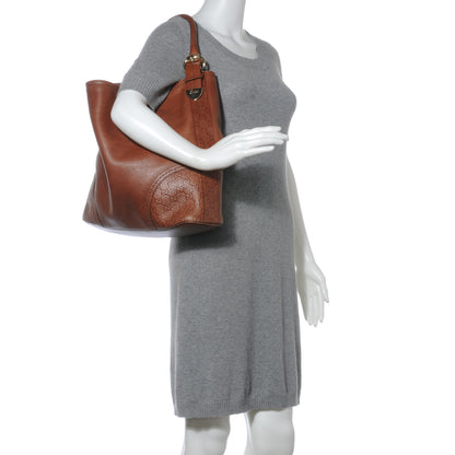 Gucci Leather Guccissima Trim Large Signoria Hobo Brown 2 of 7
