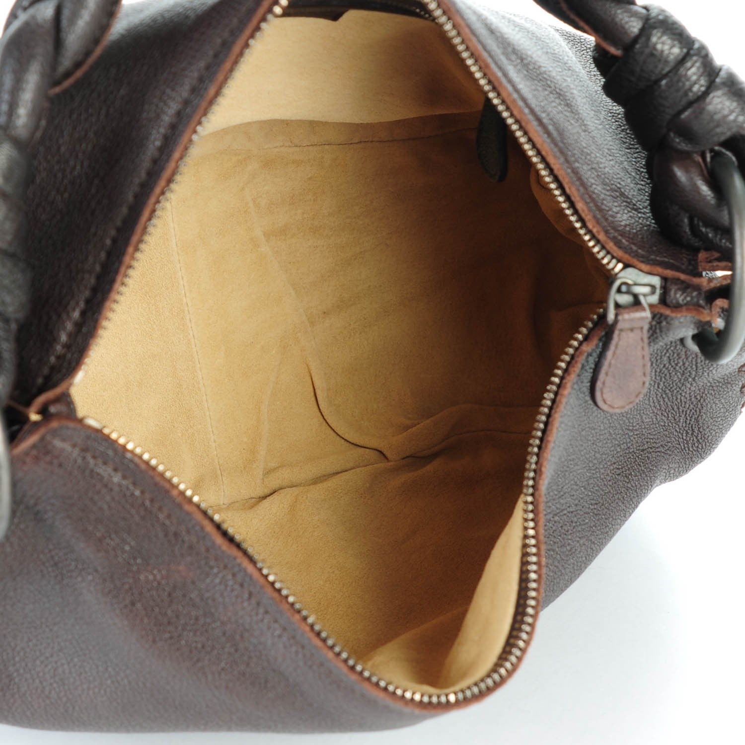 Bottega Veneta Cervo Braided Zip Hobo Moro 5 of 7