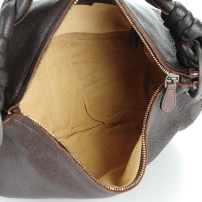 Bottega Veneta Cervo Braided Zip Hobo Moro 5 of 7