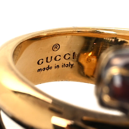 Gucci Tiger Heads Double Wrap Ring 49 5 Aged Gold 4 of 4