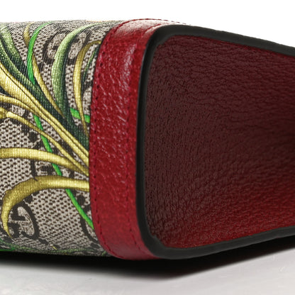Gucci GG Supreme Monogram Flora Web Ophidia Pouch Red 8 of 8