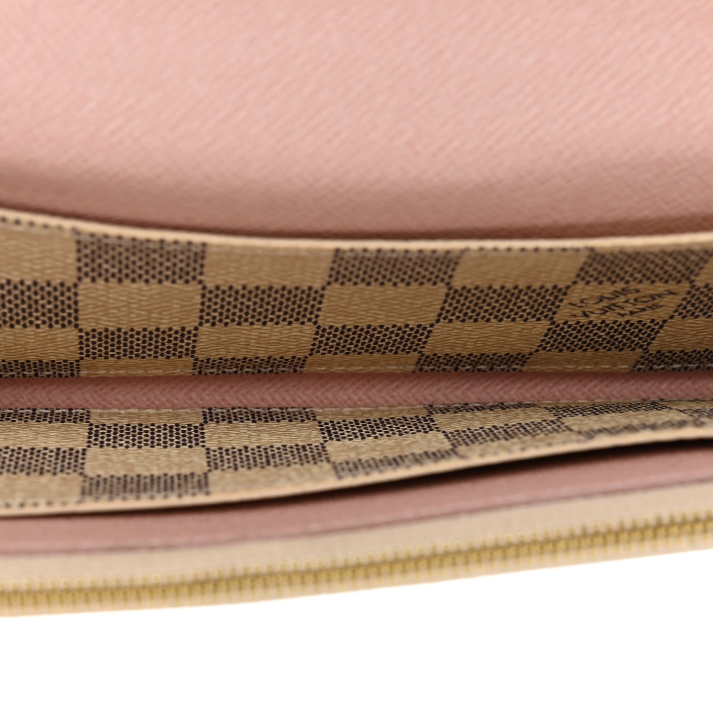 Damier Azur Emilie Wallet Rose Ballerine