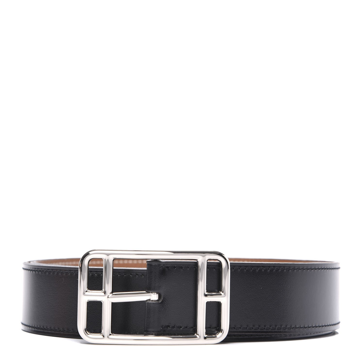 Hermes Box Togo 32mm Cape Cod Belt 90 Black Gold 1 of 5