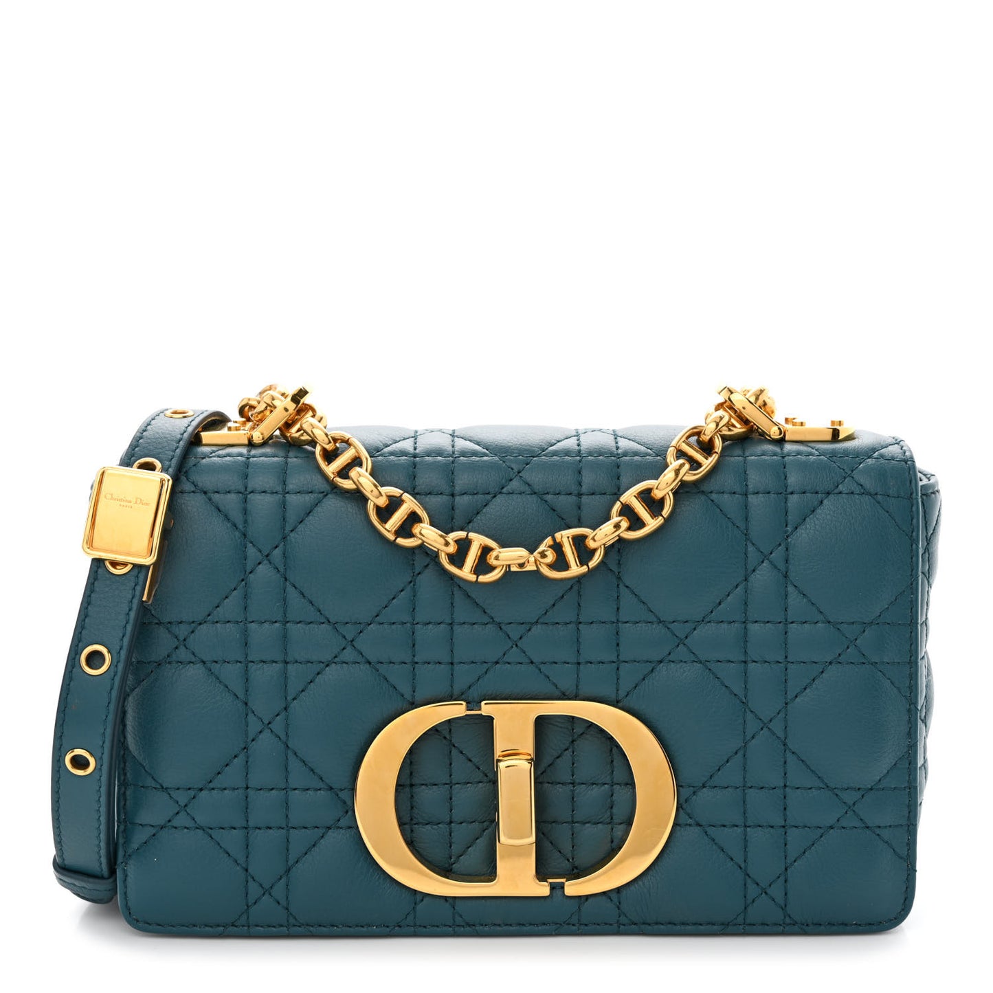 Lambskin Cannage Small Caro Bag Deep Ocean