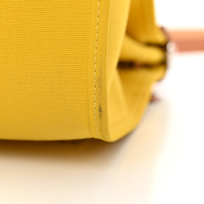 Hermes Vache Hunter Toile Herbag Zip 31 PM Lime Naturel 13 of 13