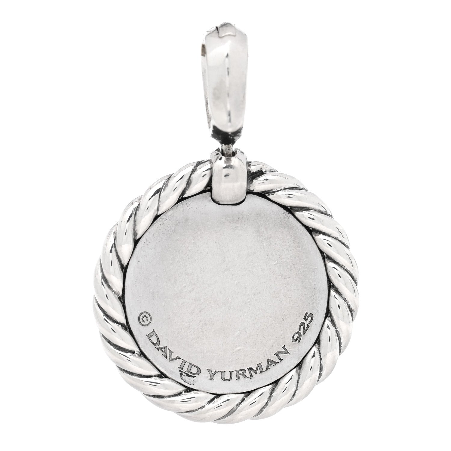 David Yurman Sterling Silver Diamond Initial D Charm 3 of 3