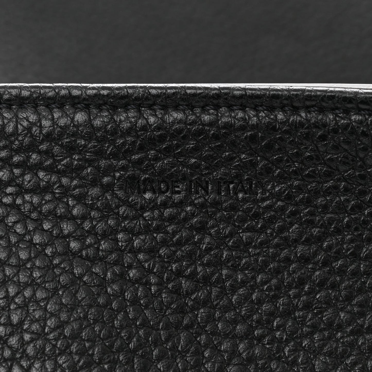 Grained Calfskin Large Soft 16 Bag Black