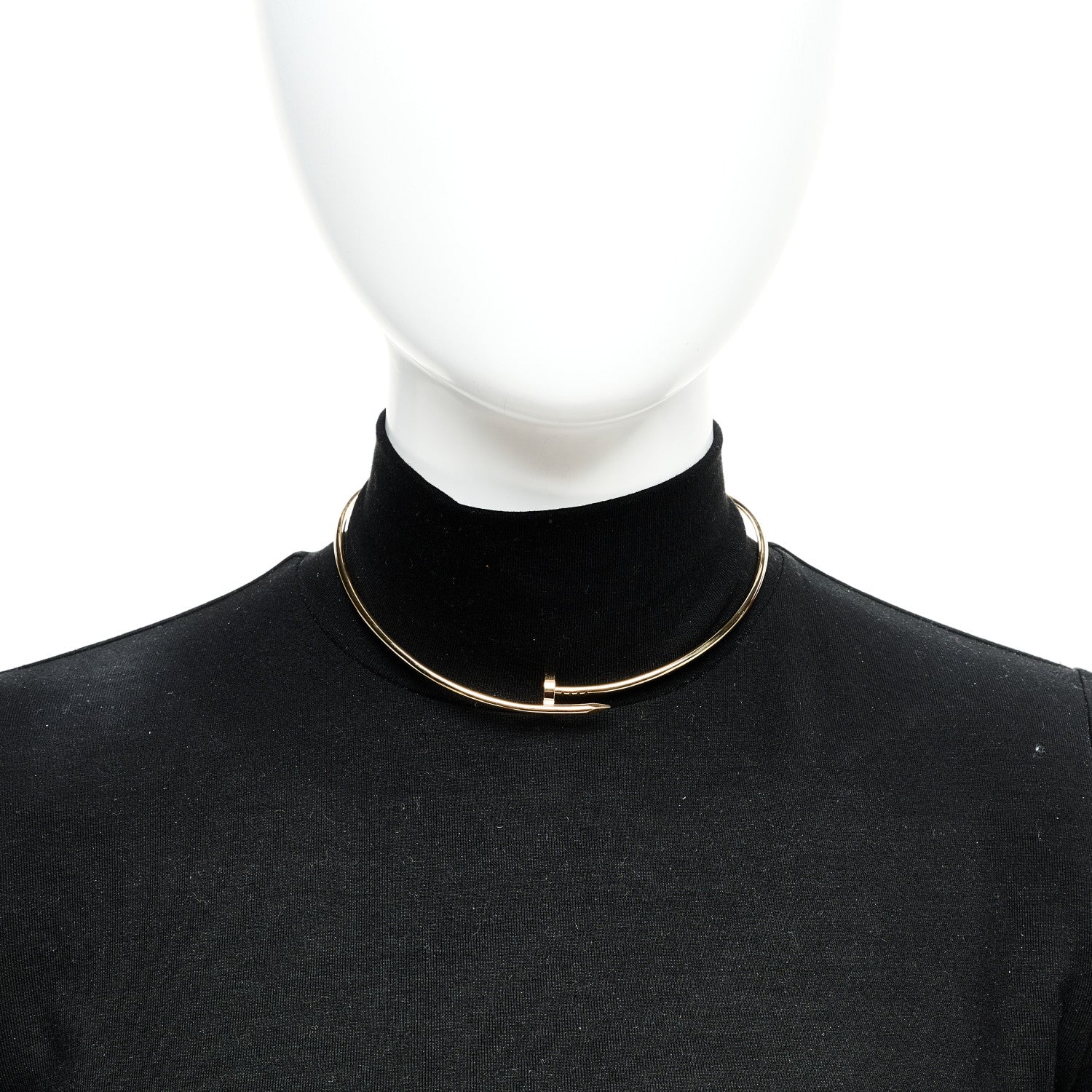 Cartier 18K Yellow Gold 3mm Juste Un Clou Necklace 2 of 5