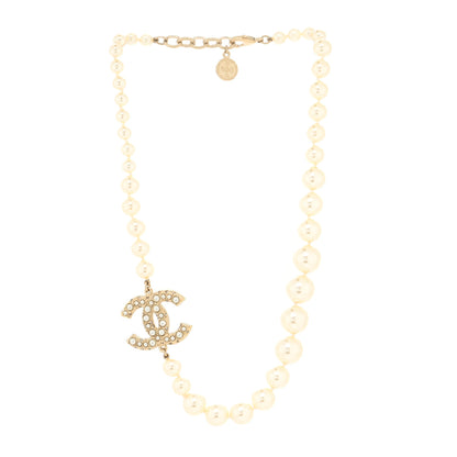 Chanel Pearl CC 100th Anniversary Necklace Light Gold 2 of 3