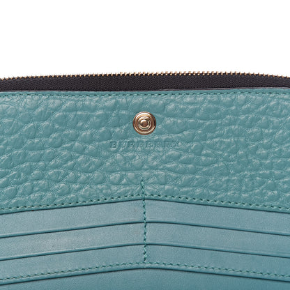 Burberry Heritage Grain Alvington Continental Wallet Turquoise 8 of 9