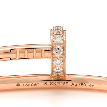 Cartier 18K Pink Gold Diamond Juste Un Clou Bracelet 16 3 of 4