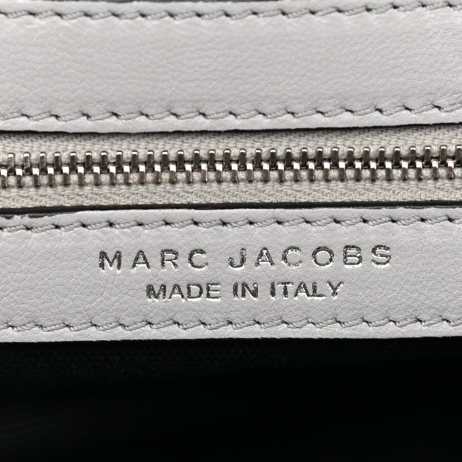 Marc Jacobs Calfskin Quilted Stam Grey 13 of 14