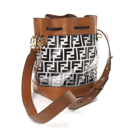 Fendi TPU FF Vitello Aura F is Fendi Grande Mon Tresor Bucket Bag Black Cuoio 3 of 11