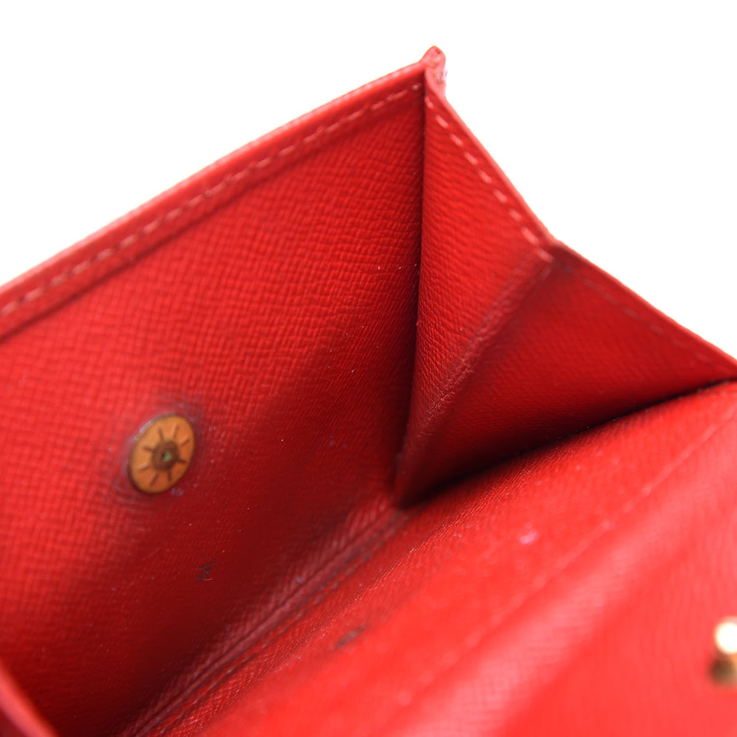 Louis Vuitton Epi Porte Billets Compact Wallet Rouge 12 of 14