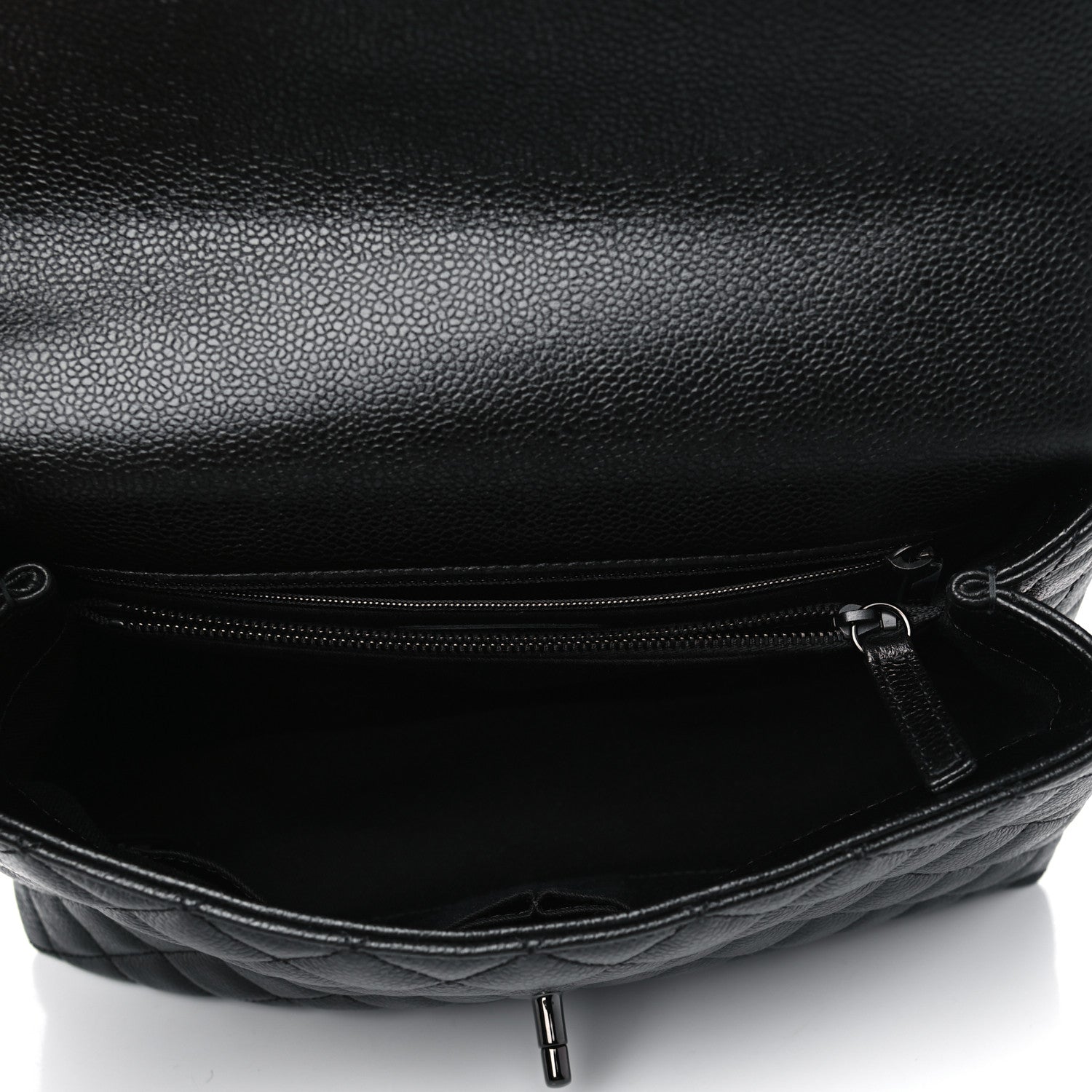 Chanel Caviar Quilted Small Coco Handle Flap So Black 4 of 4