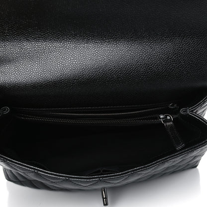 Chanel Caviar Quilted Small Coco Handle Flap So Black 4 of 4