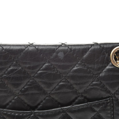 Chanel Aged Calfskin Quilted 2.55 Reissue 225 Flap Black 12 of 15
