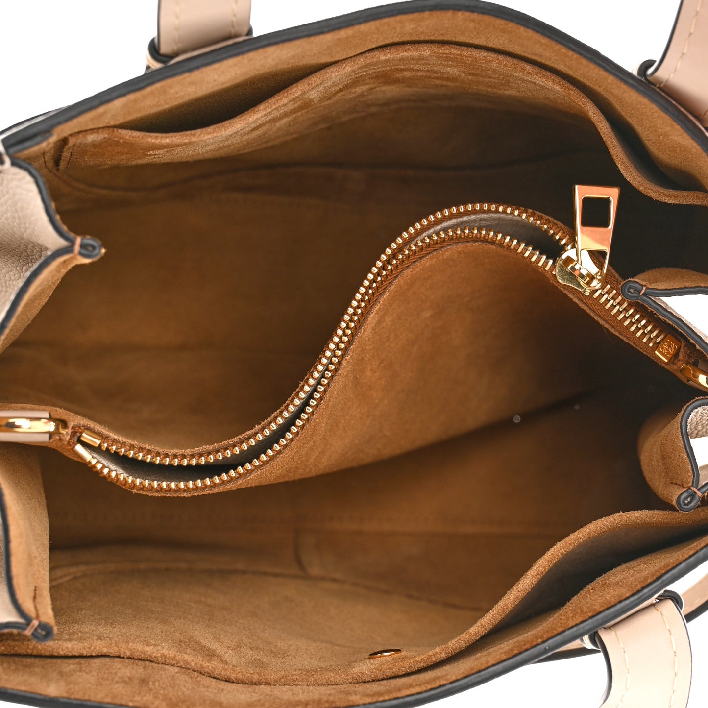 Calfskin Small Gate Tote Beige