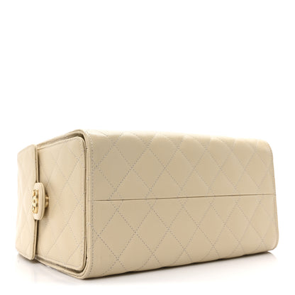 Chanel Caviar Quilted Small Chanel 25 Handbag Beige 4 of 10