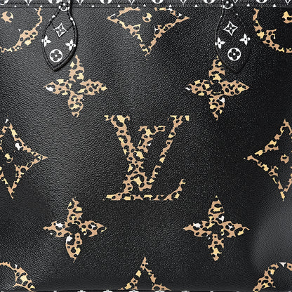 Louis Vuitton Monogram Giant Jungle Neverfull MM Black 9 of 9