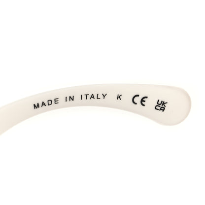 Chanel Acetate Metal Crystal Square Folding Sunglasses 6055-B White 6 of 8