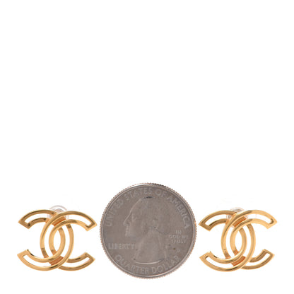 Chanel Metal Obazine CC Earrings Gold 2 of 5