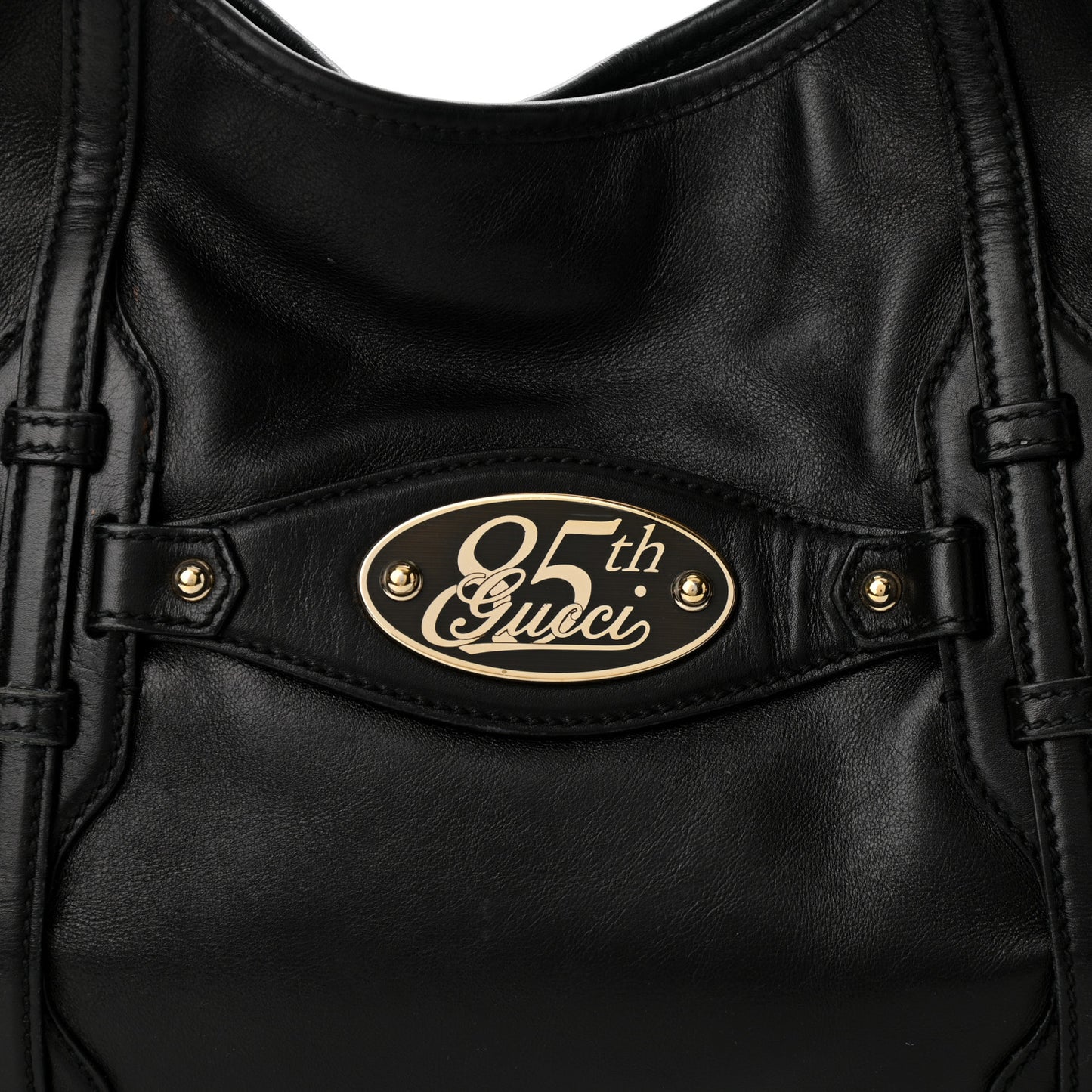 Calfskin Horsebit 85th Anniversary Hobo Black