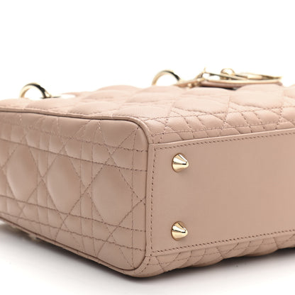 Christian Dior Lambskin Cannage Small My ABCDior Lady Dior Taupe 8 of 10