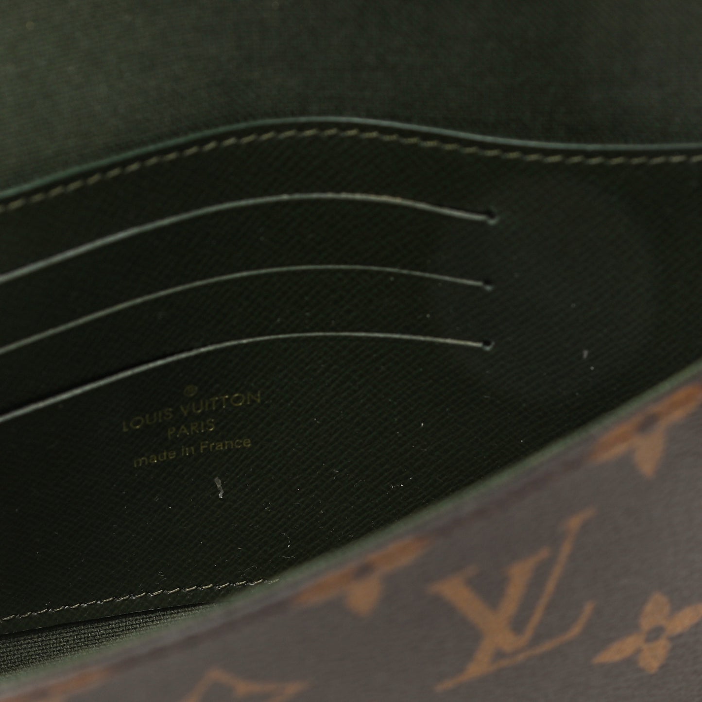 Monogram Felicie Strap & Go Kaki