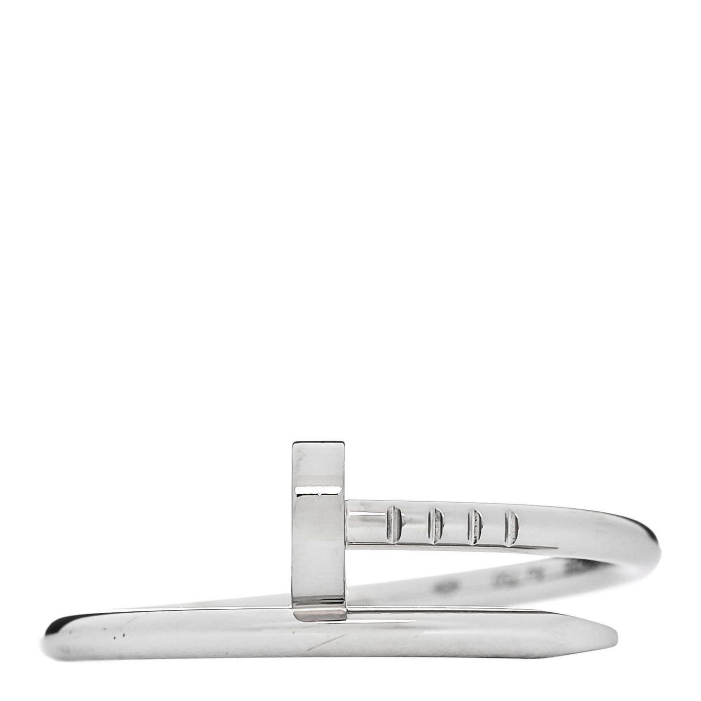 18K White Gold Small Juste Un Clou Ring 59 8.75
