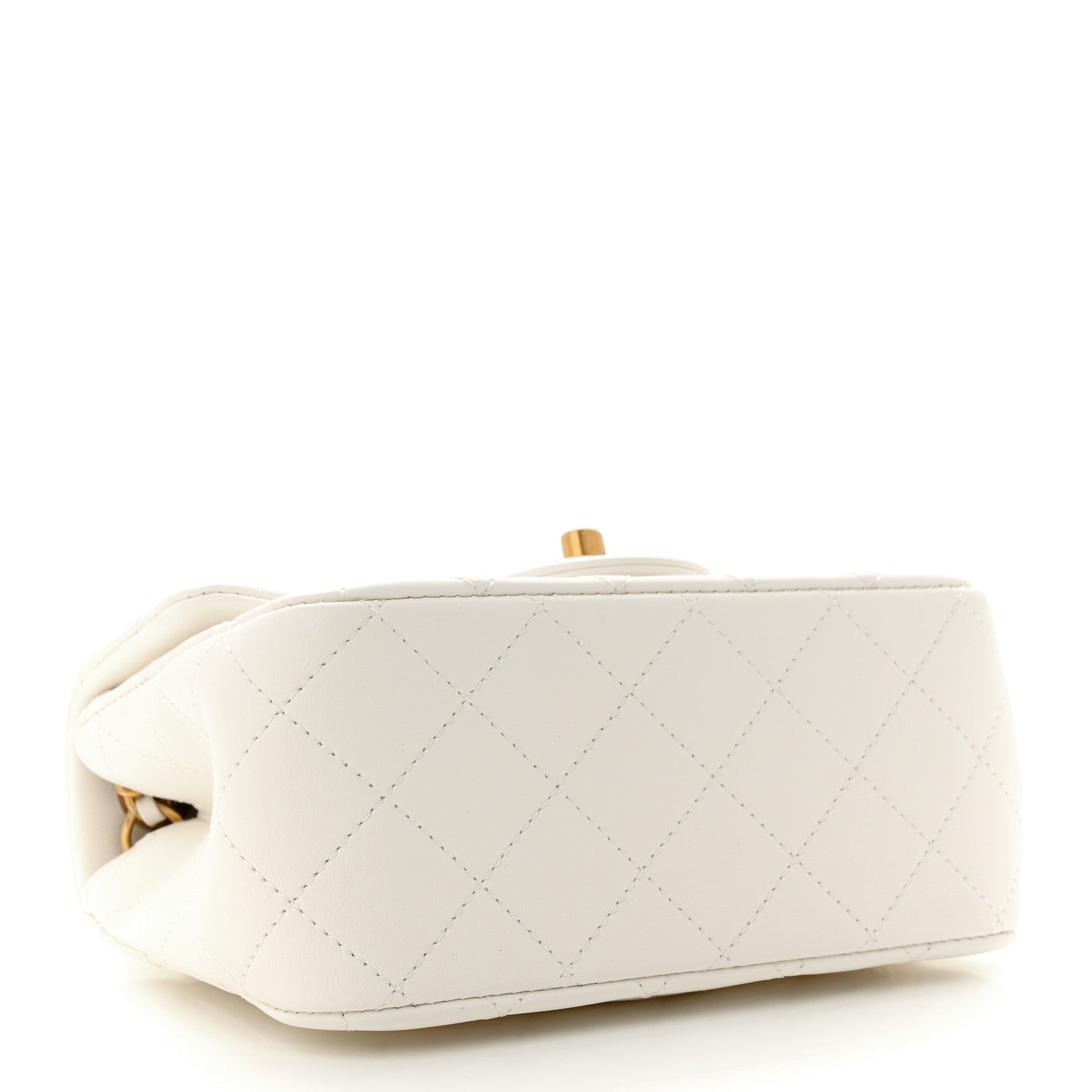 Chanel Lambskin Quilted Mini Pearl Crush Flap White 4 of 11