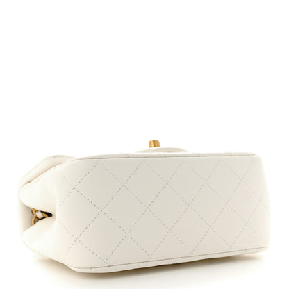 Chanel Lambskin Quilted Mini Pearl Crush Flap White 4 of 11