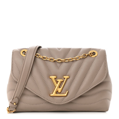 Louis Vuitton Calfskin LV New Wave Chain Bag Taupe 1 of 9