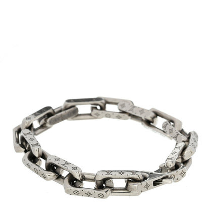 Louis Vuitton Monogram Chain Bracelet L Silver 3 of 4