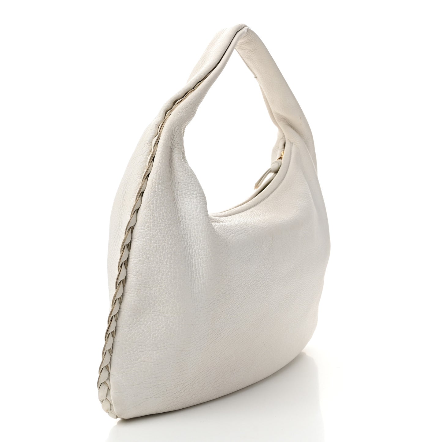 Cervo Braided Medium Veneta Hobo White