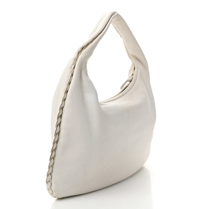 Bottega Veneta Cervo Braided Medium Veneta Hobo White 3 of 10