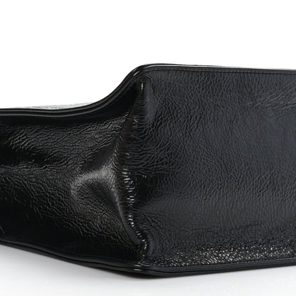 Chanel Shiny Aged Calfskin Shopping Bag Black 8 of 9