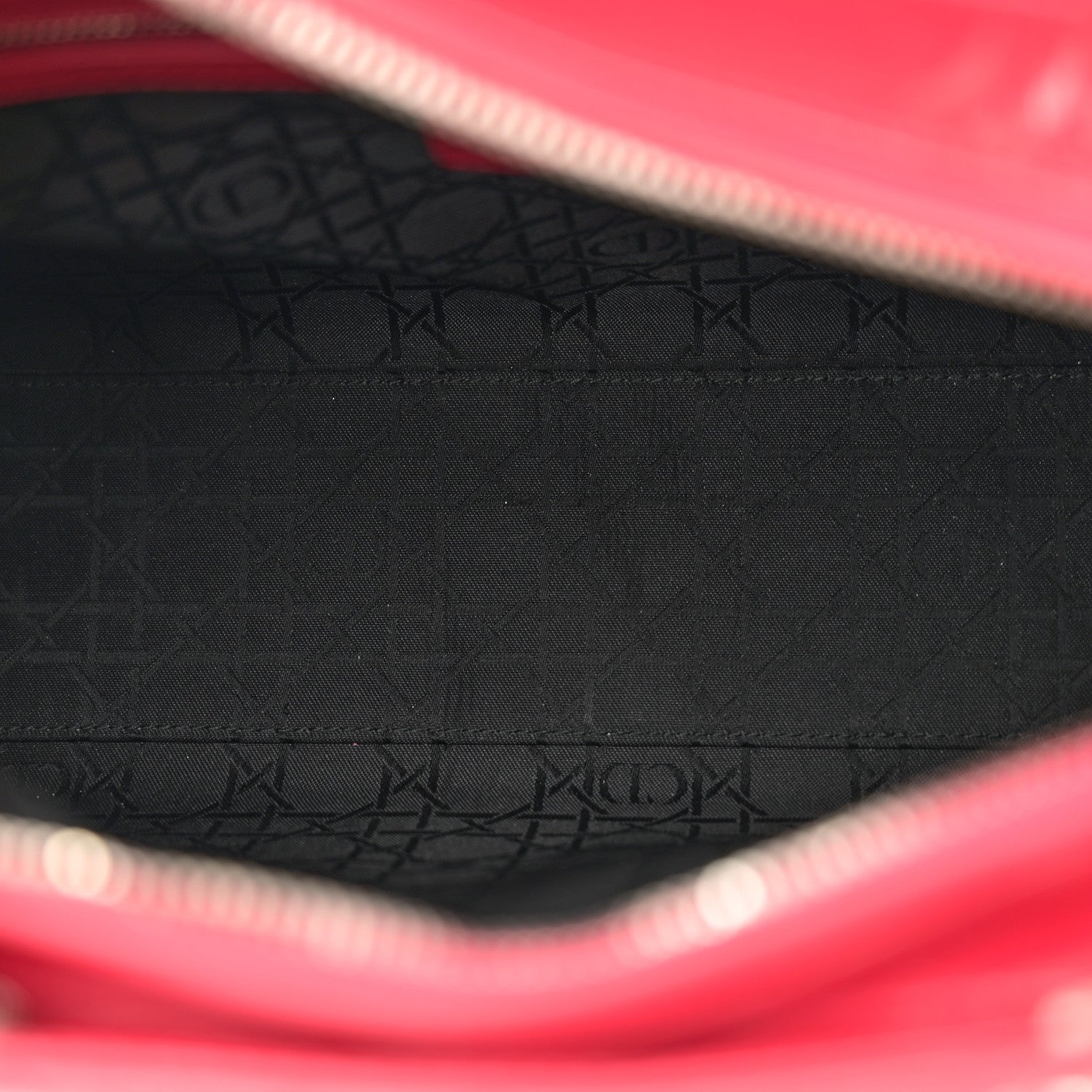 Christian Dior Patent Cannage Large Lady Dior Fuchsia 5 of 13