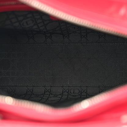 Christian Dior Patent Cannage Large Lady Dior Fuchsia 5 of 13