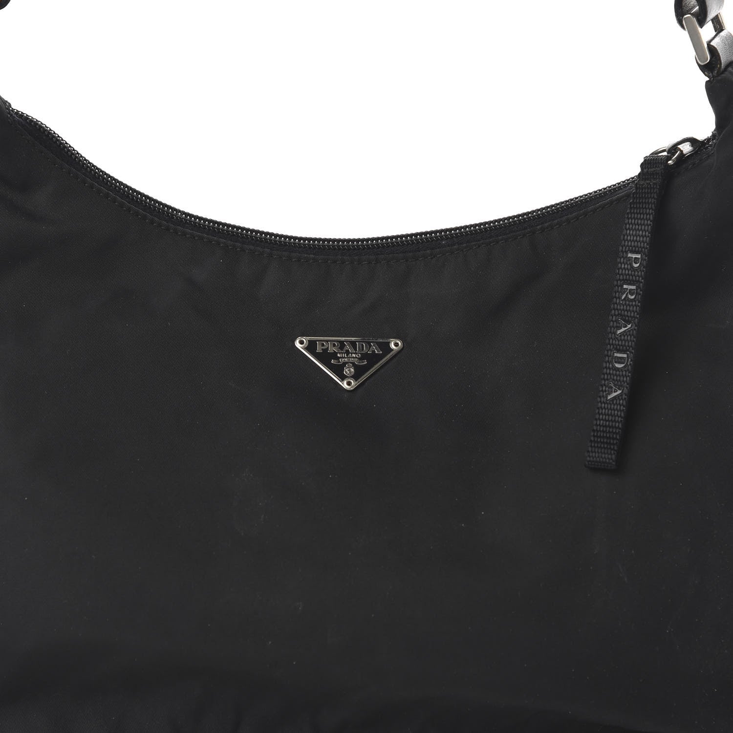 Prada Tessuto Nylon Shoulder Bag Black 10 of 10