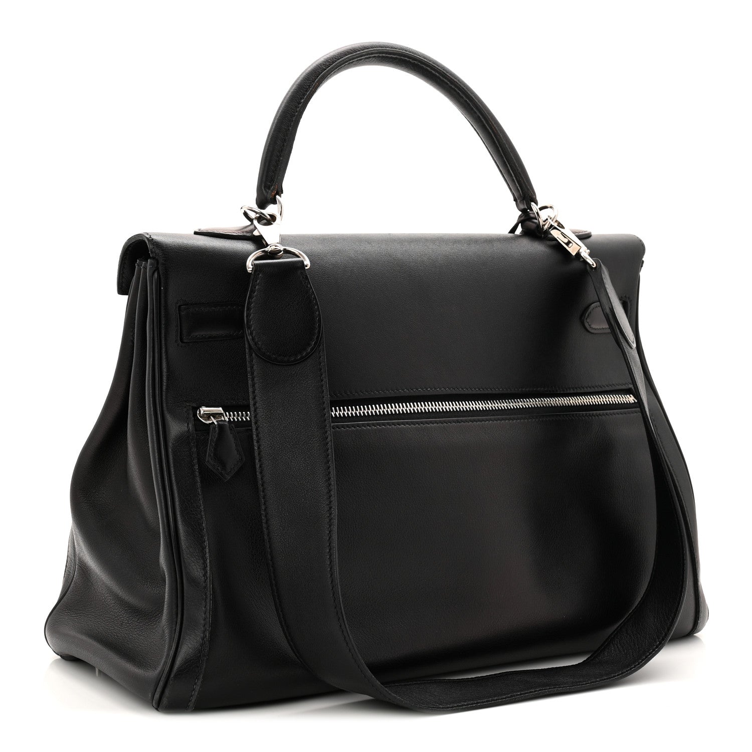 Hermes Swift Lakis Kelly 35 Black 3 of 11