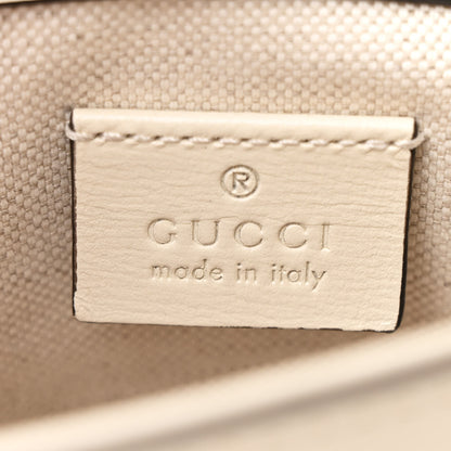 Gucci GG Supreme Monogram Web Mini Horsebit 1955 Shoulder Bag Beige Mystic White 6 of 11
