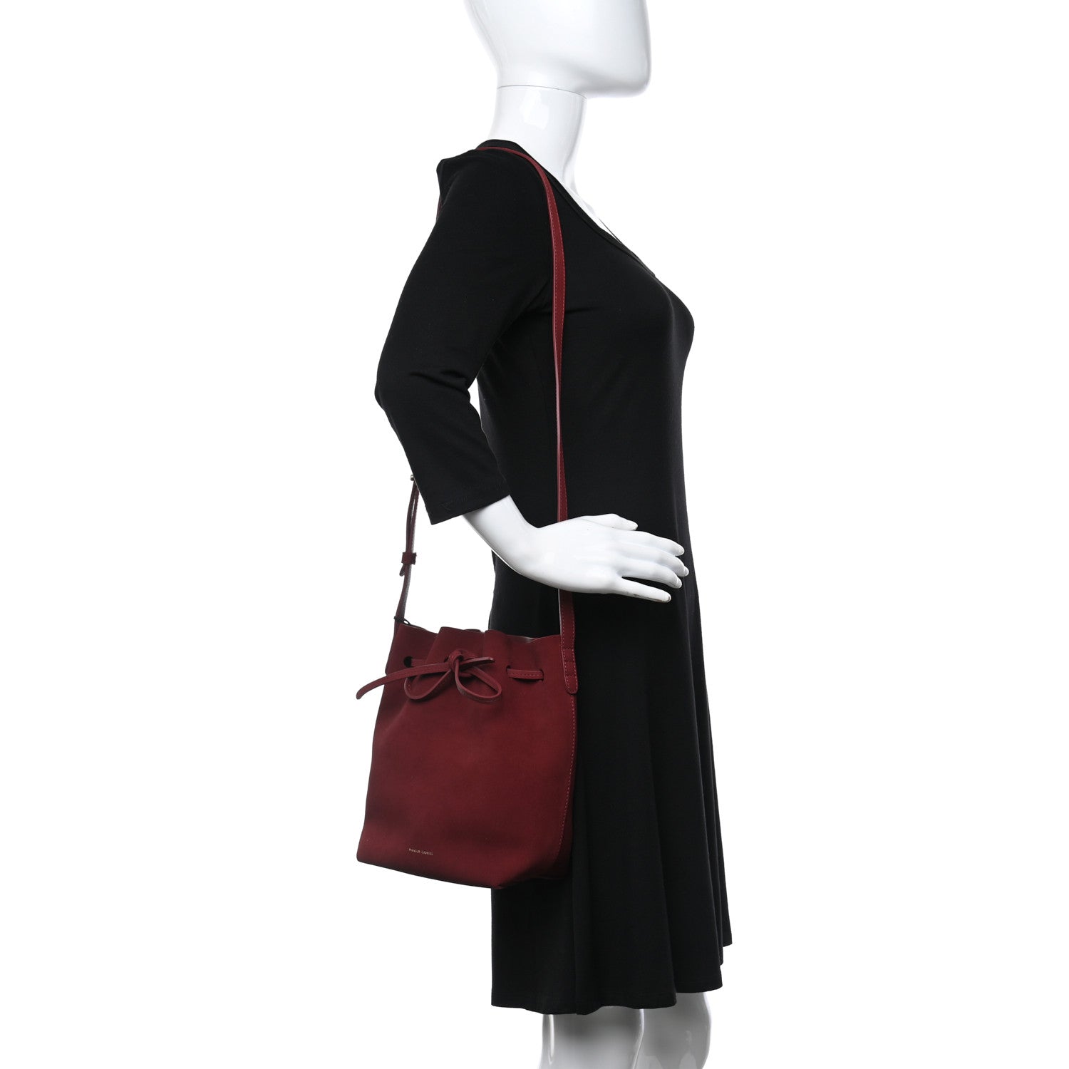 Mansur Gavriel Suede Mini Bucket Bag Rococo 2 of 12