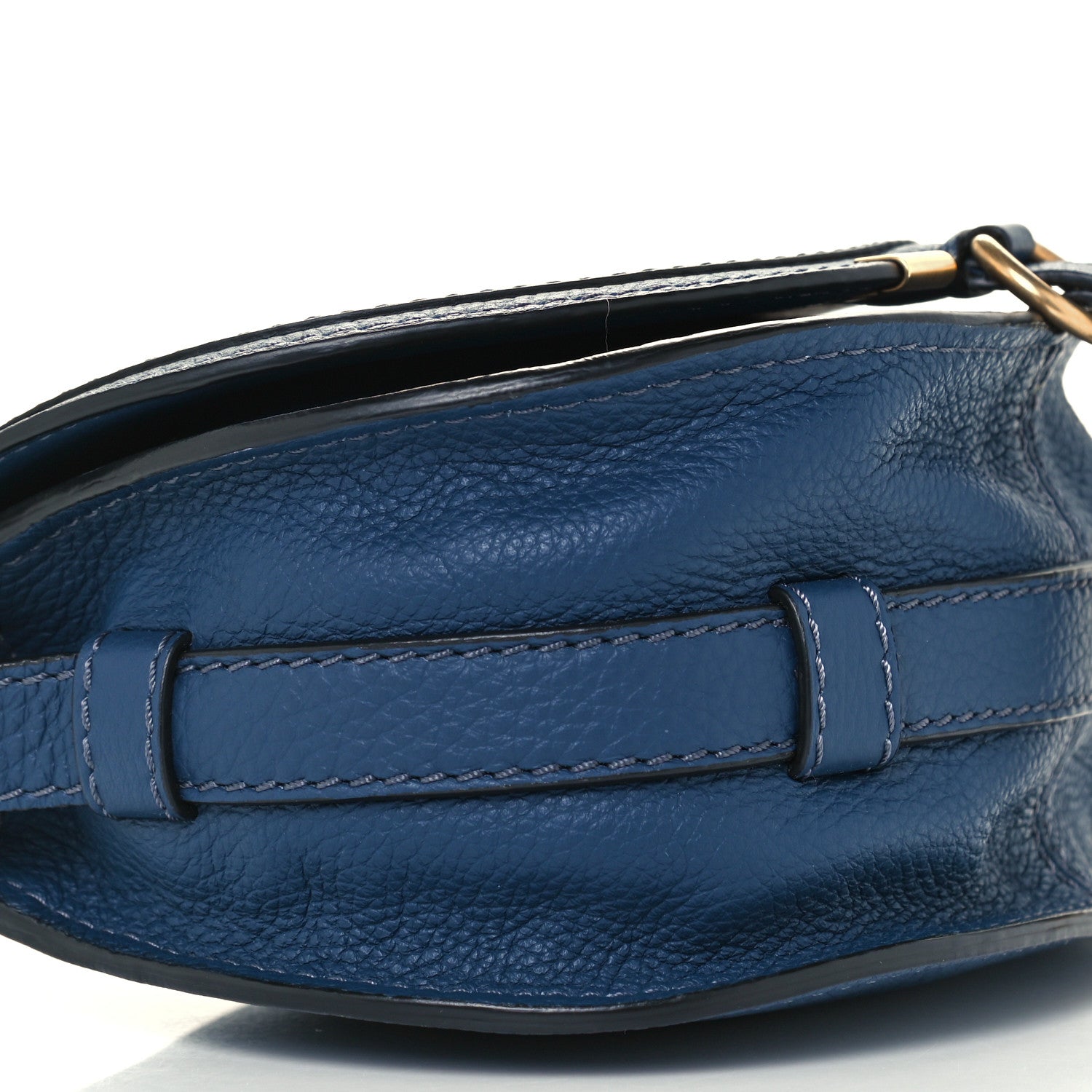 Chloe Calfskin Mini Marcie Round Crossbody Bag Royal Navy 5 of 11