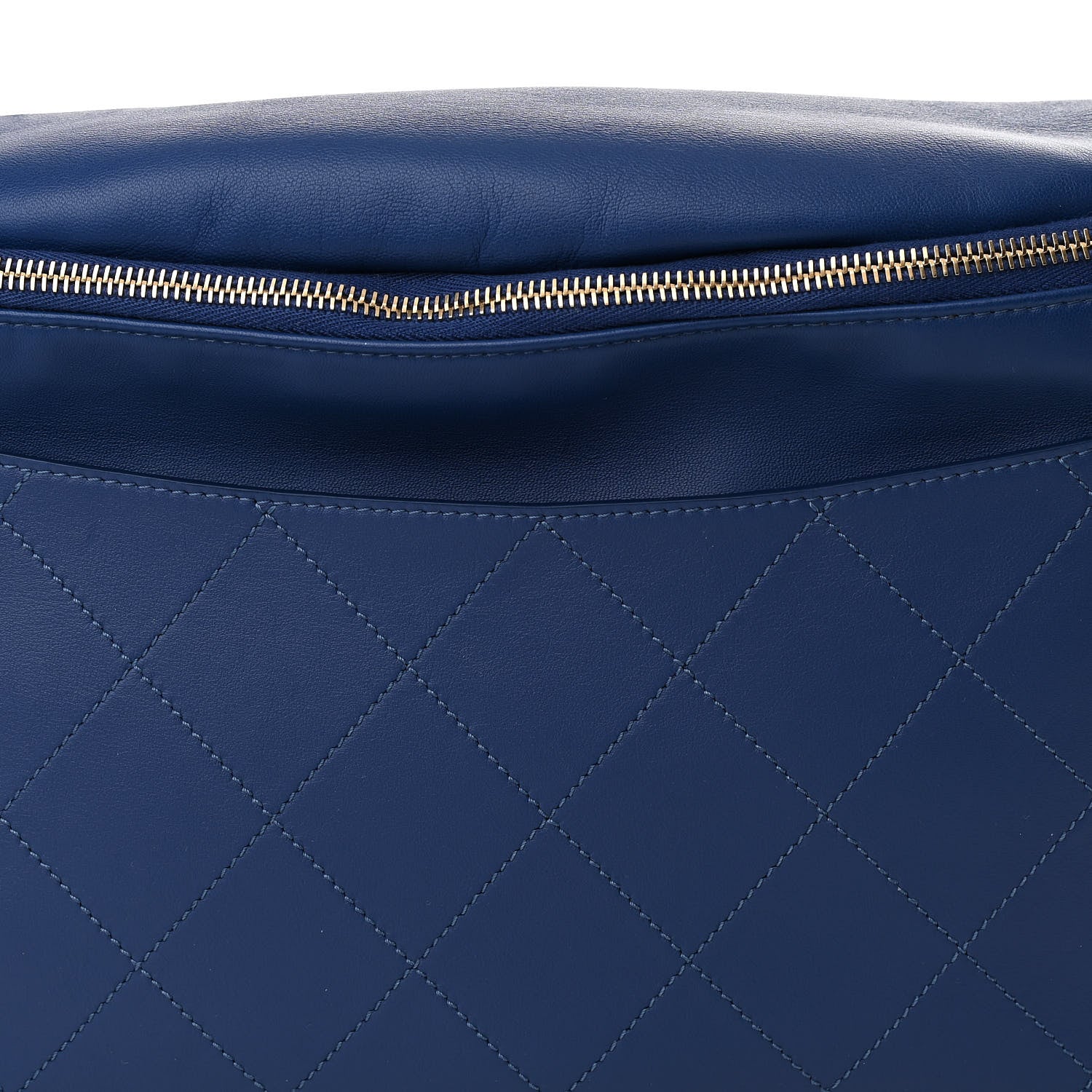 Chanel X PHARRELL WILLIAMS Lambskin Oversized Waist Belt Bag Blue 8 of 10