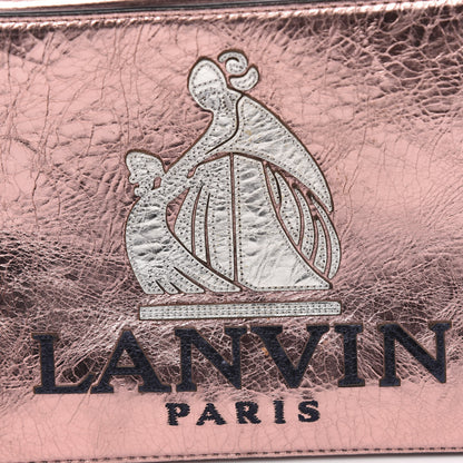 Lanvin Laminated Calfskin Mini Nomad Crossbody Rose Pale Pink 7 of 10